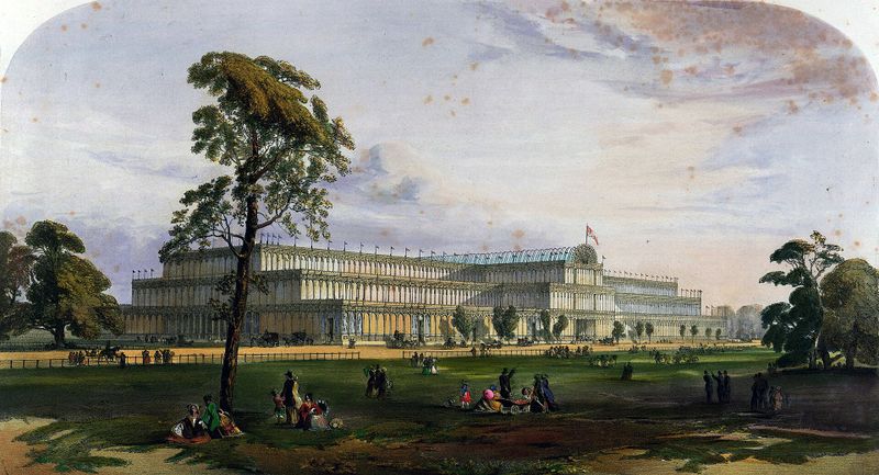 پرونده:Crystal Palace from the northeast from Dickinson's Comprehensive Pictures of the Great Exhibition of 1851. 1854.jpg