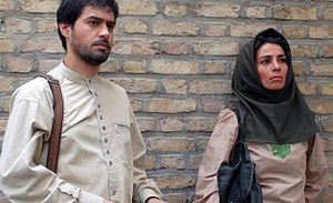 بیتا بادران و شهاب حسینی در نمایی از فیلم دل شکسته