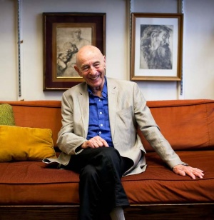 Walter Mischel in his office at Columbia University in 2014.jpg
