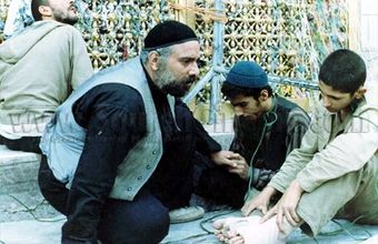 محمد کاسبی در صحنه‌ای از فیلم