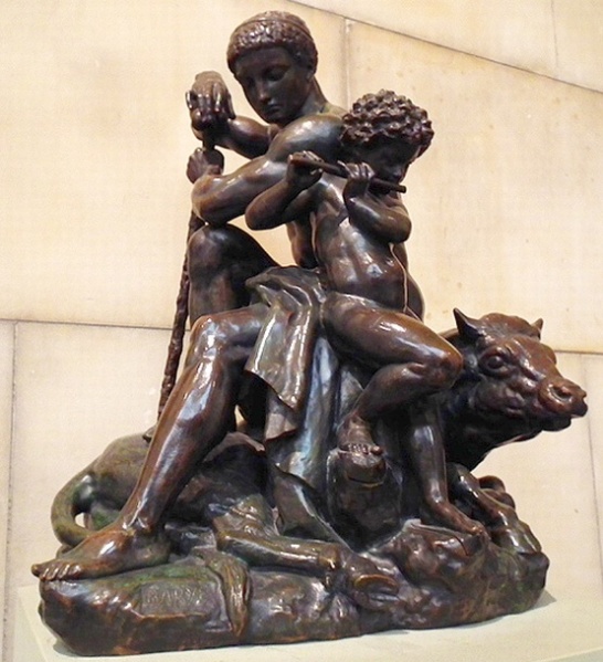 پرونده:Hercules Sitting on a Bull, 1830s.jpg