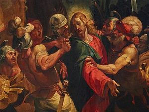 تابلوی رنگ روغن دستگیر شدن حضرت مسیح- آرپینو