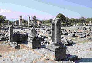 Archaeological site of Philippi BW.jpg